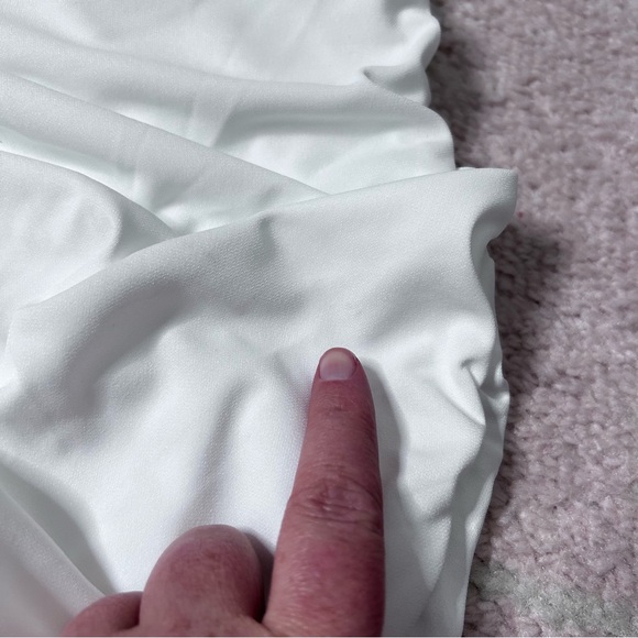 NWT Zara Ruched Halter Maxi Dress White Size Large Bridal Shower Rehearsal - Picture 13 of 16